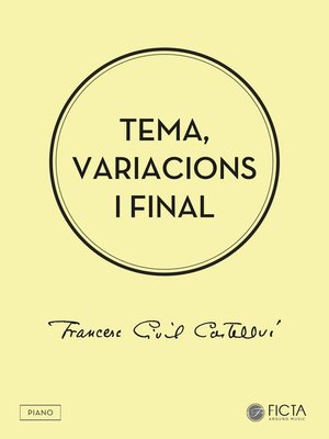 cover image of Tema, variacions i final